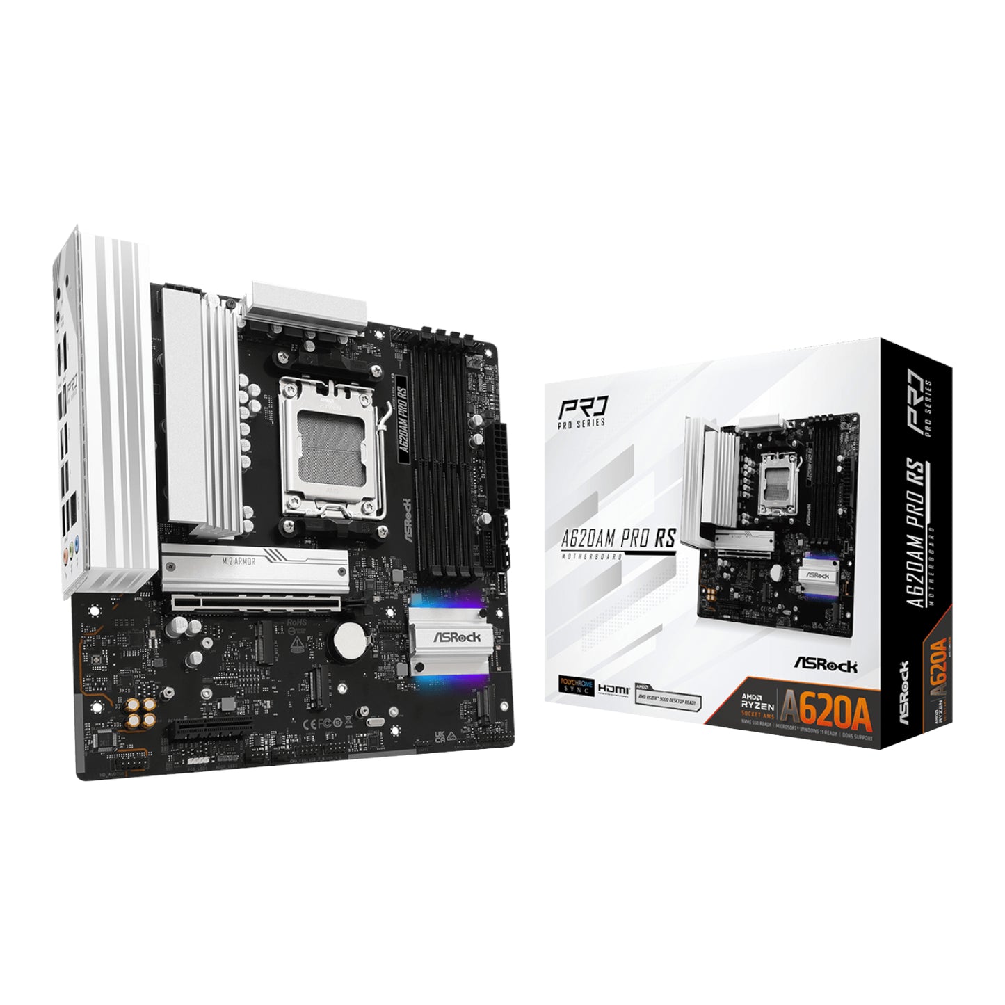 ASRock A620AM Pro RS AM5 M-ATX Motherboard - Guards On Duty Shop & Security Guards