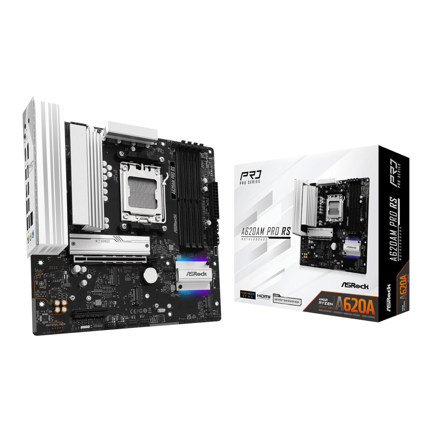 ASRock A620AM Pro RS AM5 M-ATX Motherboard - Guards On Duty Shop & Security Guards