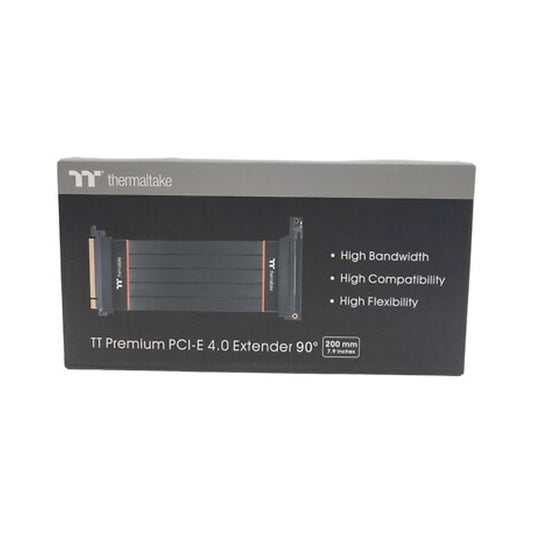 Thermaltake AC-058-CO1OTN-C2 - TT PCI Express Extender 90°/Black/PCI-E 4.0 16X/300mm