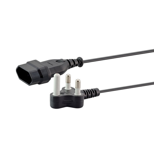 1m Normal Plug to 2-pin Euro Socket — LinkQnet | Guards on Duty Shop