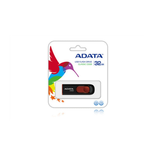 Adata AC008-16G-RKD - ADATA USB 2.0 RETRACTABLE 16GB BLK/RED