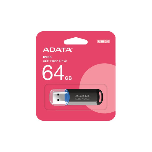Adata AC008-64G-RKD - ADATA USB 2.0 RETRACTABLE 64GB BLK/RED