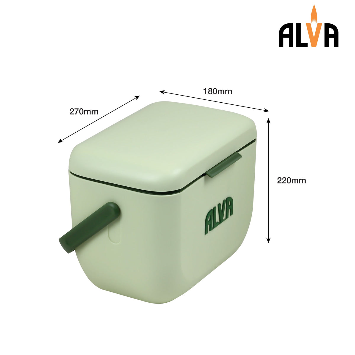 Alva 6L Cooler Box - Pistachio Green