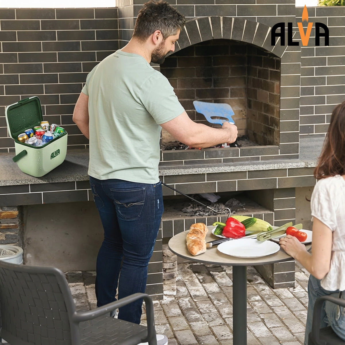 Alva 6L Cooler Box - Pistachio Green
