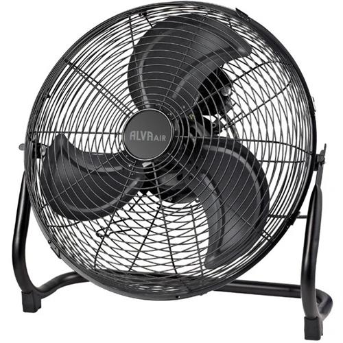 Alva Air 50Cm High Velocity Matte Black Floor Fan