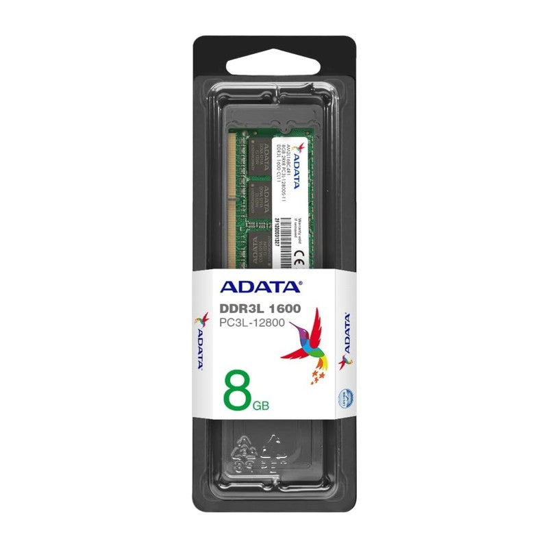 Adata ADDS1600W8G11-S - 8GB ADATA SO-DIMM DDR3 PC-1600 LOW VOLTAGE