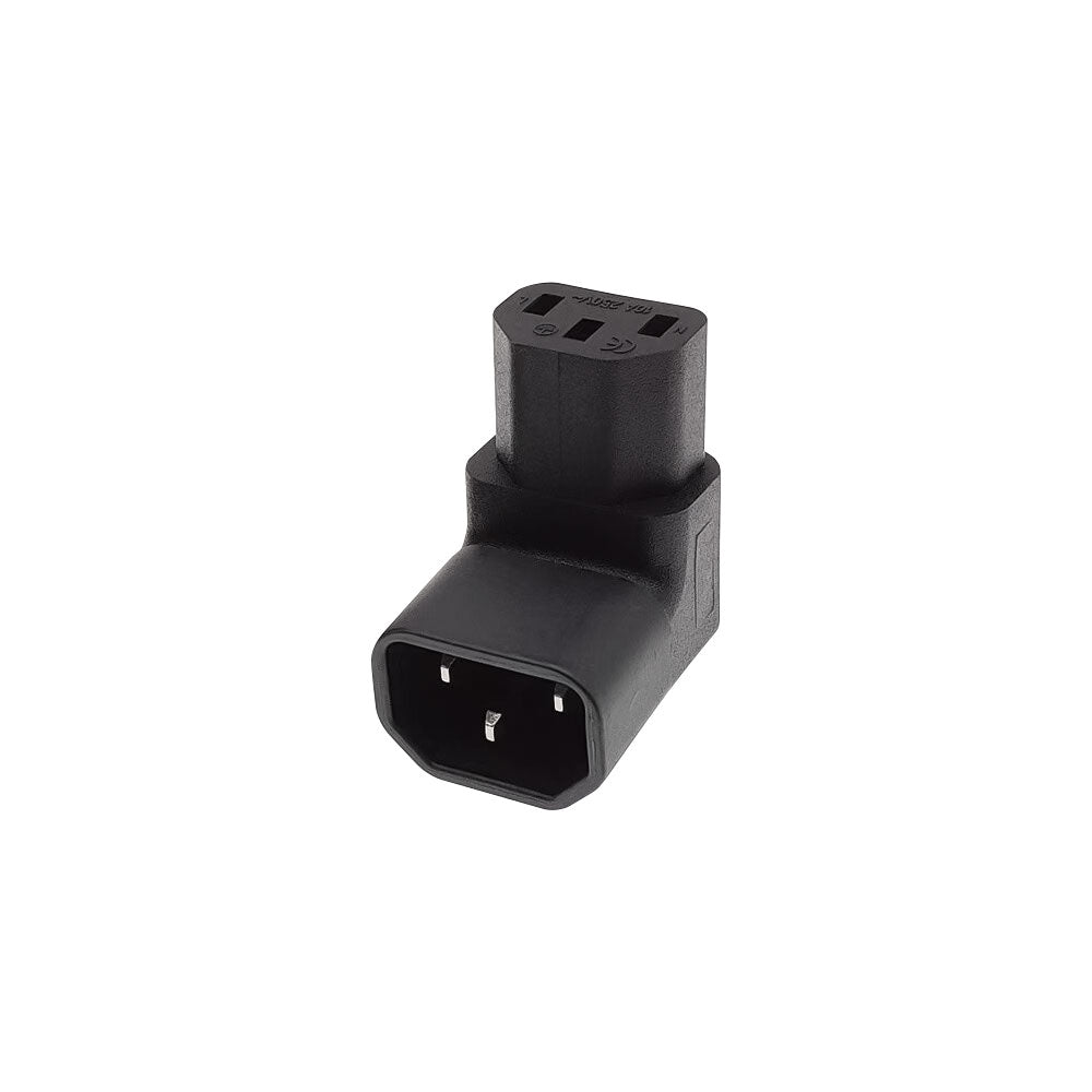 C13 Female to C14 Male Iec – 90 Degree — LinkQnet | Guards on Duty Shop