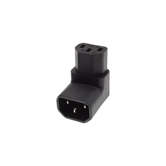 C13 Female to C14 Male Iec – 90 Degree — LinkQnet | Guards on Duty Shop
