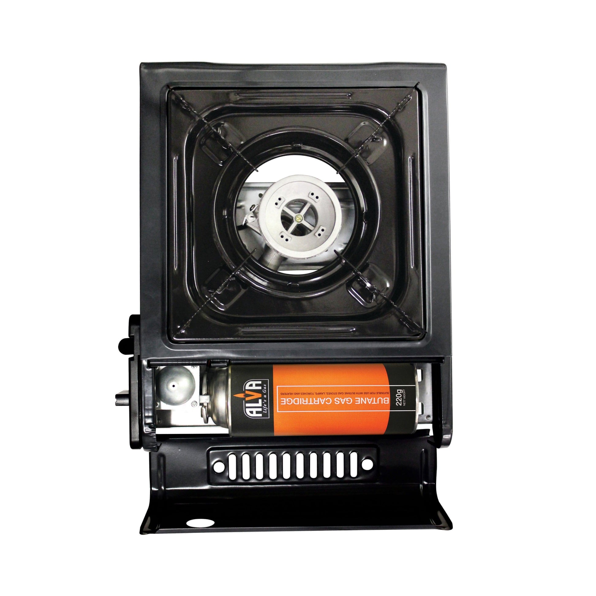 Alva Single Burner Butane Canister Stove + Carry Case - Alva Single Burner Butane Canister Stove