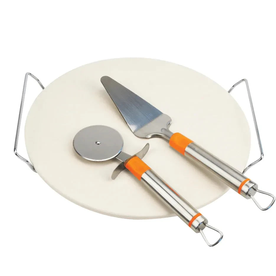 Alva Pizza Stone with Handle and Cutter - Guards On Duty Shop & Security Guards