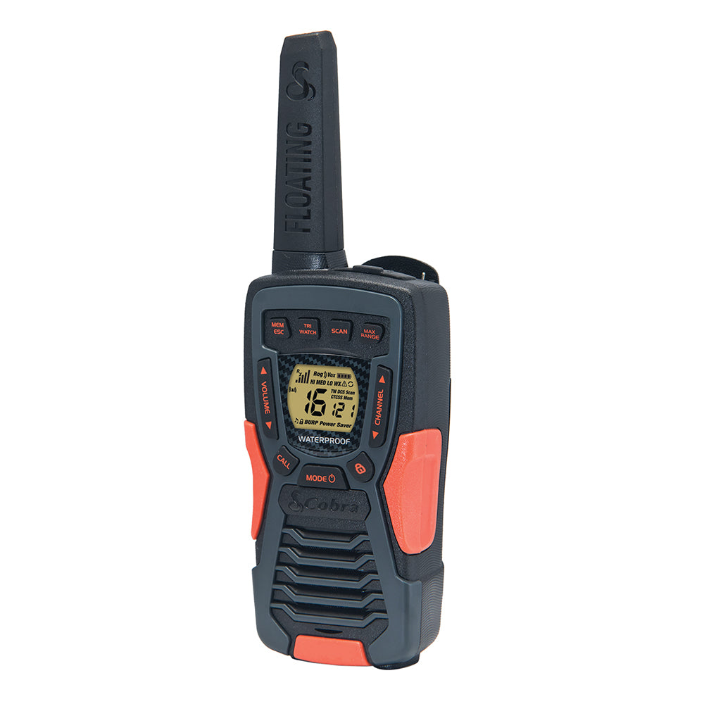 Cobra AM1055 Floating Waterproof Two-Way Radio (2-Pack) - 12km