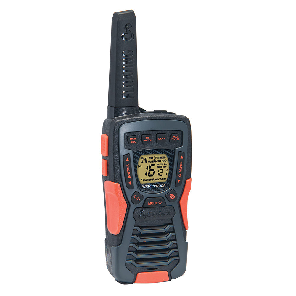 Cobra AM1055 Floating Waterproof Two-Way Radio (2-Pack) - 12km