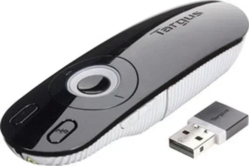 TARGUS WIRELESS PRESENTER WITH LASER POINTER, LEAR & INTUITIVE LAYOUT, 2.4 GHZ WIRELESS TECHNOLOGY OPERATES UP TO 15 METRES AWAY, USB PORT REQUIRED; TRUE PLUG-AND-PLAY DEVICE, NO DRIVERS REQUIRED; PC/MAC AND NETBOOK COMPATIBLE Guards On Duty Security