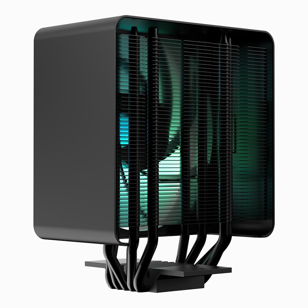 Aerocool APNX AP1-V Black ARGB CPU Air Cooler - Up to 245W - LGA 1700/1200/115X AM4/AM5.