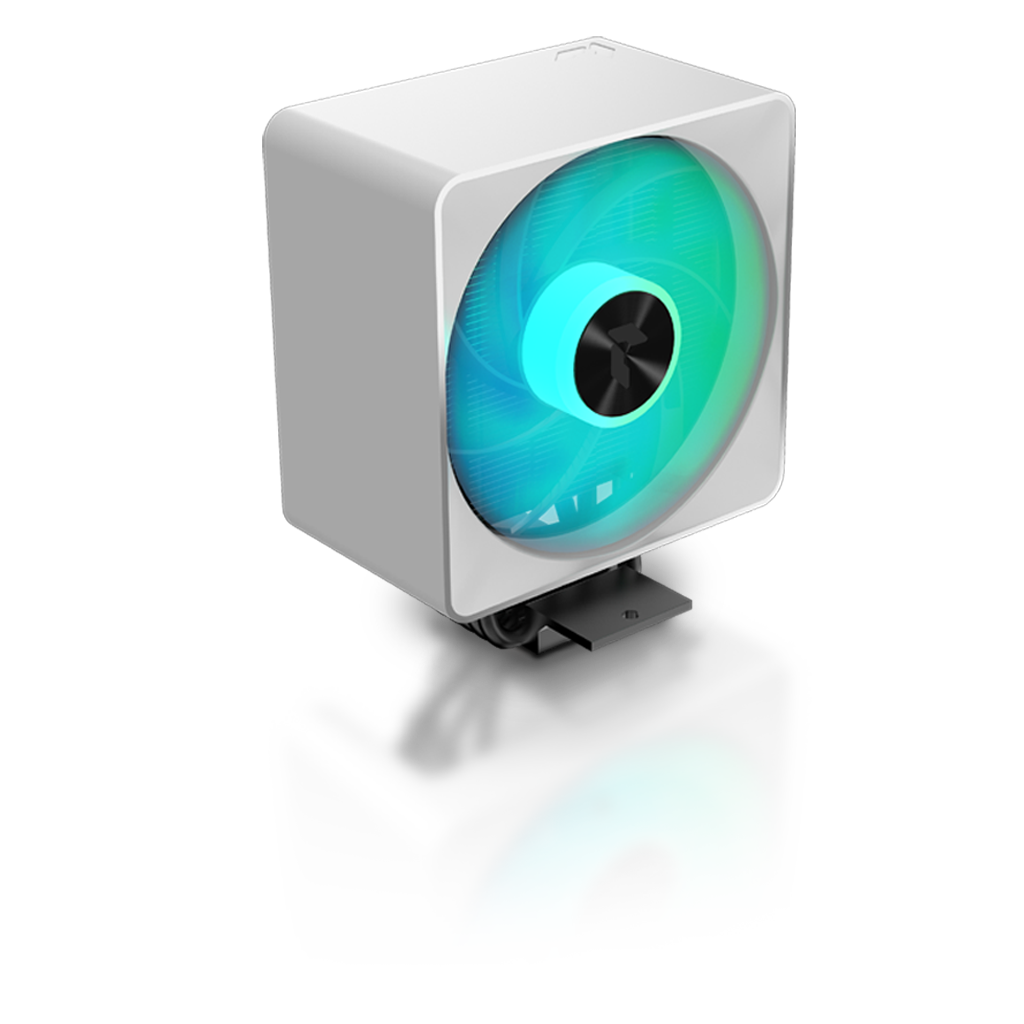 Aerocool APNX AP1-V White ARGB CPU Air Cooler - up to 245W - LGA 1700/1200/115X AM4/AM5.