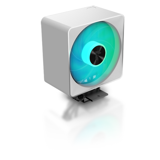 Aerocool APNX AP1-V White ARGB CPU Air Cooler - up to 245W - LGA 1700/1200/115X AM4/AM5.