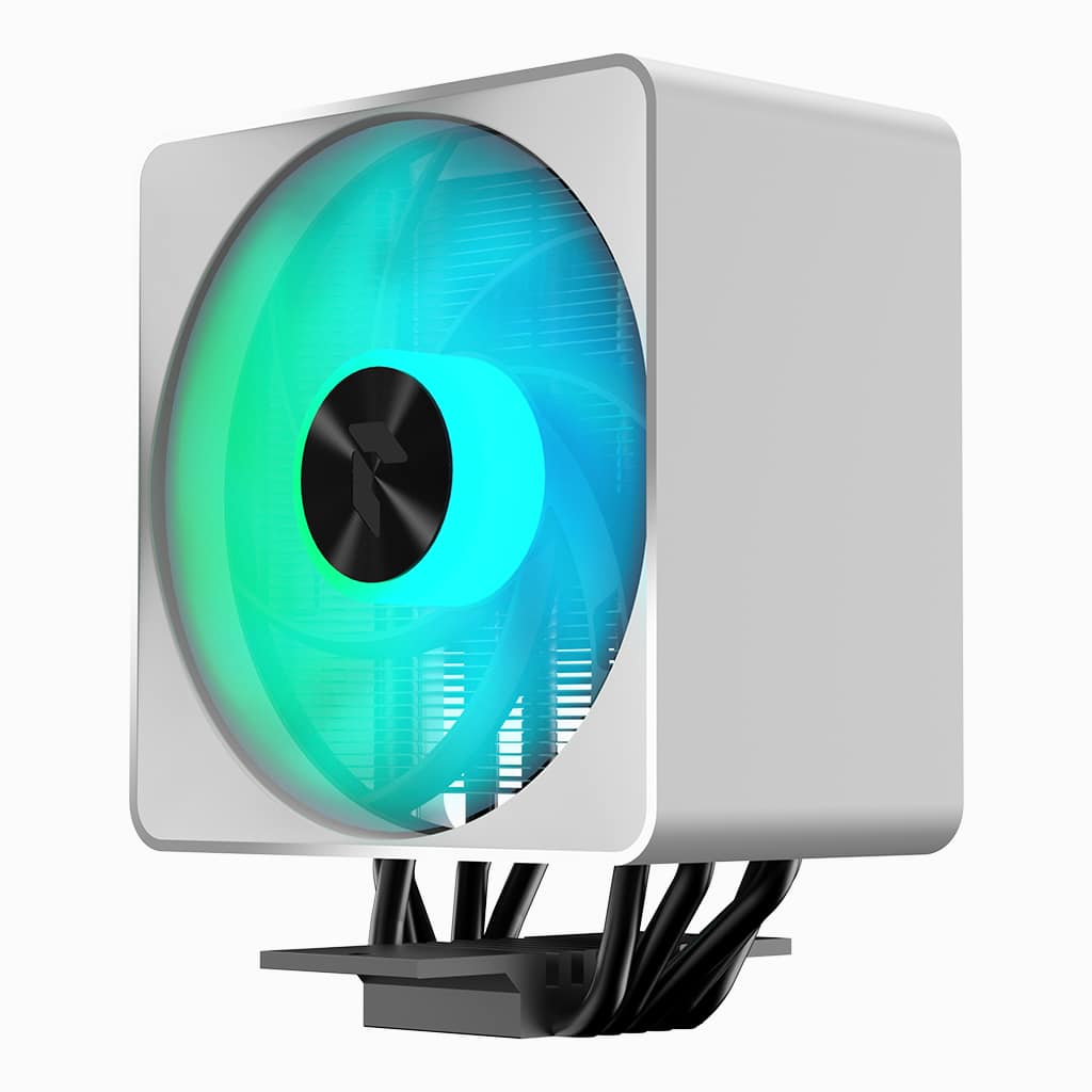Aerocool APNX AP1-V White ARGB CPU Air Cooler - up to 245W - LGA 1700/1200/115X AM4/AM5.