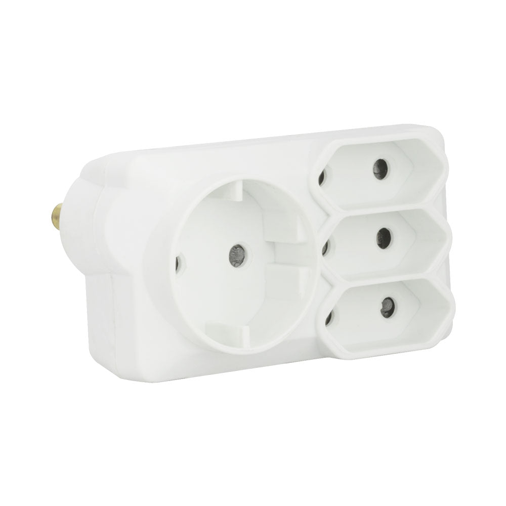 3x 6a (2-prong), 1x 10a (shuko) to Sa Adapter — LinkQnet | Guards on Duty Shop