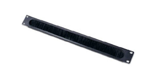 1U Cable Pass-Thru w/ Brush Strip Black - Guards On Duty Shop & Security Guards