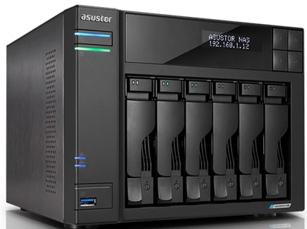 Asustor Lockerstor 6 Gen2 6 Bay Nas No Hard Drive