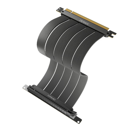 Antec GPU Riser Cable PCIE 4.0 Black (200mm) - Guards On Duty Shop & Security Guards