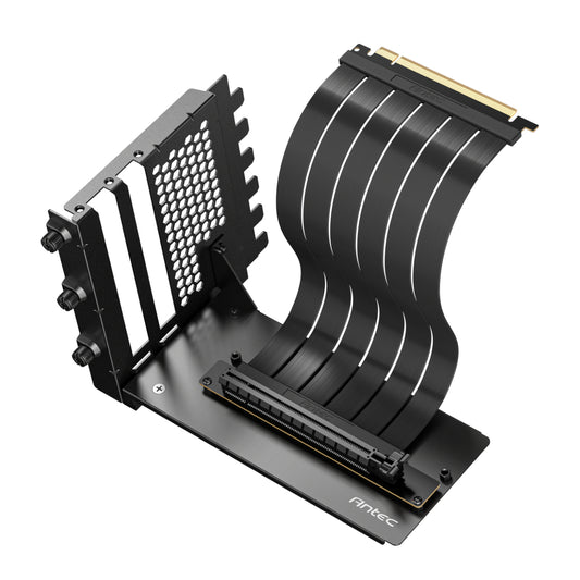 Antec PCI-E 4.0 Riser Cable Vertical Bracket Kit (200mm) - Black - Guards On Duty Shop & Security Guards
