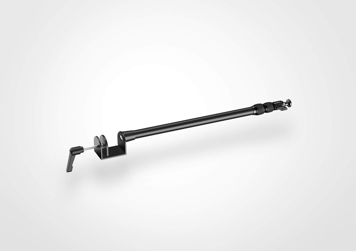 Elgato Multi Mount - Extendable up to 125cm; 3-section steel monopod; Center ball head; Padded desk clamp; Rubber twist locks.