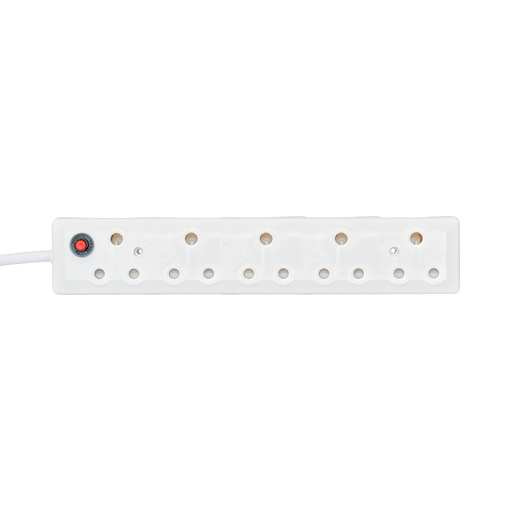 5-port Dedicated White Multiplug 5x16a — LinkQnet | Guards on Duty Shop