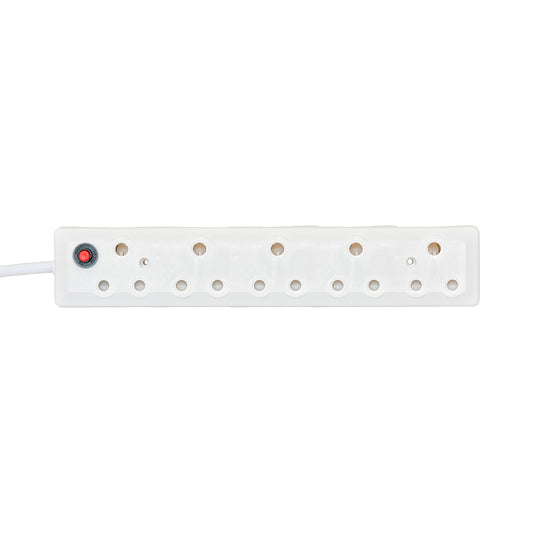 5-port Dedicated White Multiplug 5x16a — LinkQnet | Guards on Duty Shop
