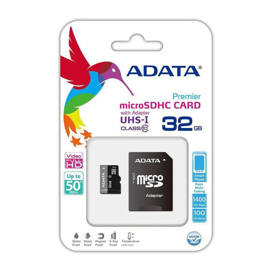 Adata AUSDH32GUICL10A1-RA1 - ADATA CLASS 10 MICRO UHS 32GB + ADAPTER