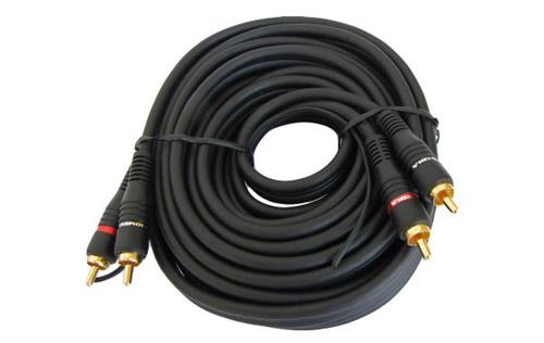 Geeko 2X Black Rca Male To Male Audio Cable