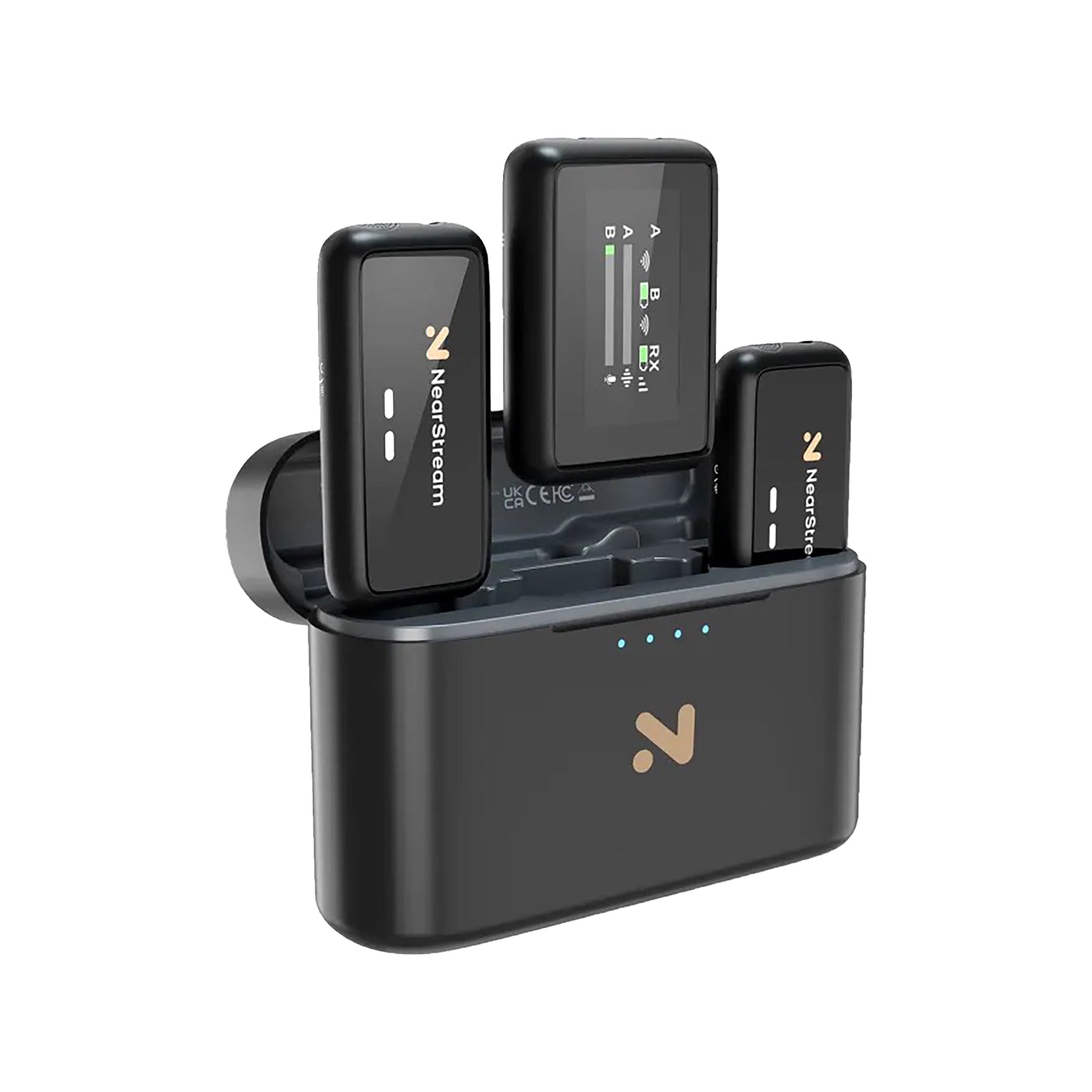 NearStream AWM20T AI Noise-Canceling Premium Lavalier Dual Wireless Microphones - Guards On Duty Shop & Security Guards