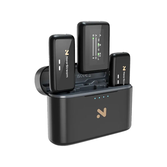 NearStream AWM20T AI Noise-Canceling Premium Lavalier Dual Wireless Microphones - Guards On Duty Shop & Security Guards