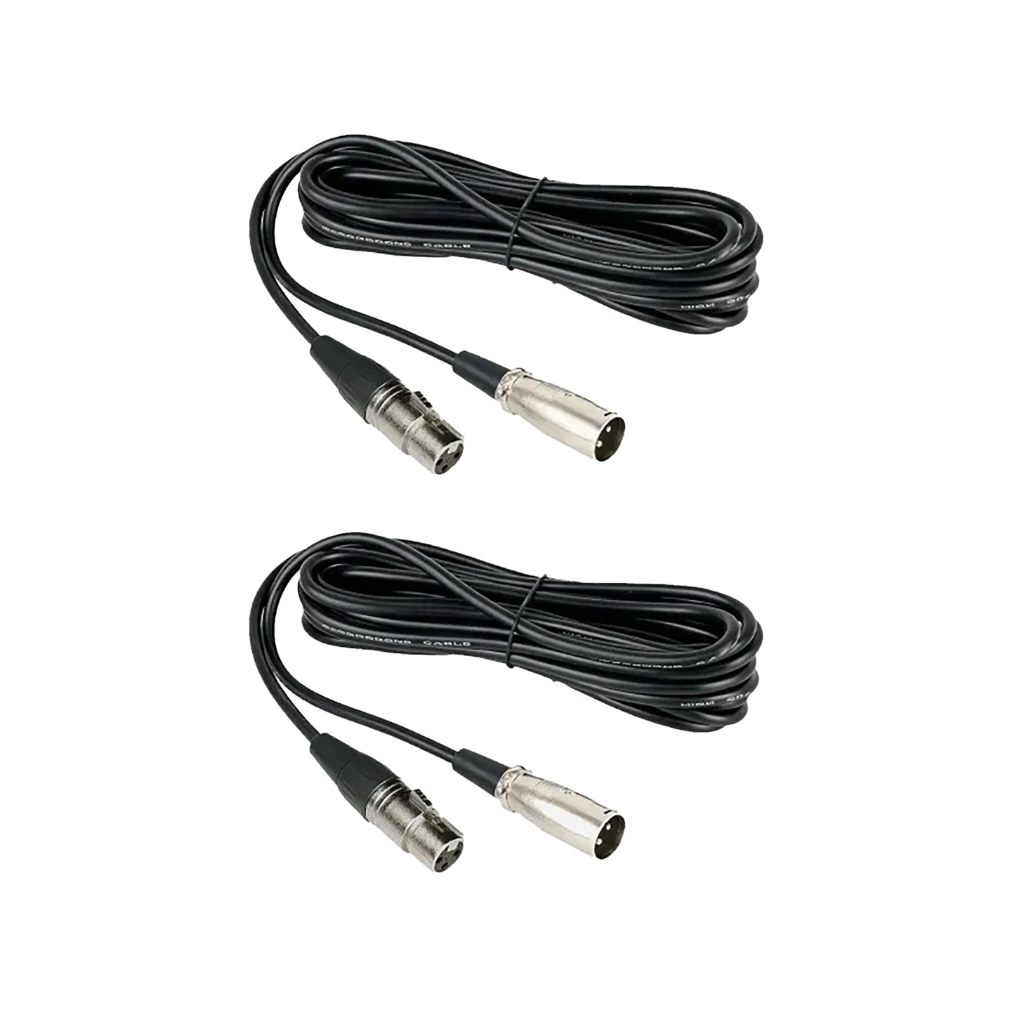 NearStream Balanced XLR Male to Female Microphone Cable 2m - 2 pack - Guards On Duty Shop & Security Guards