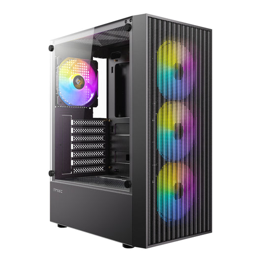 Antec AX27 RGB ELITE ATX Gaming Chassis - Black - Guards On Duty Shop & Security Guards