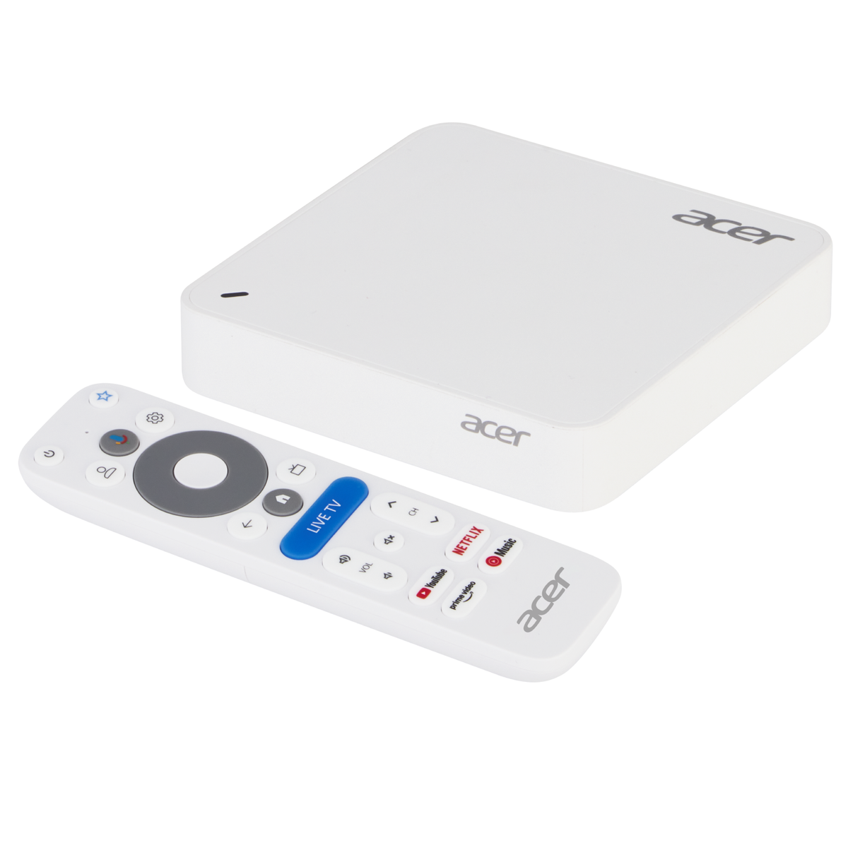Acer AiTV 4K UHD Google Streaming Device 2GB 16/32-bit DDR4 LPDDR4 RAM; 32GB Storage