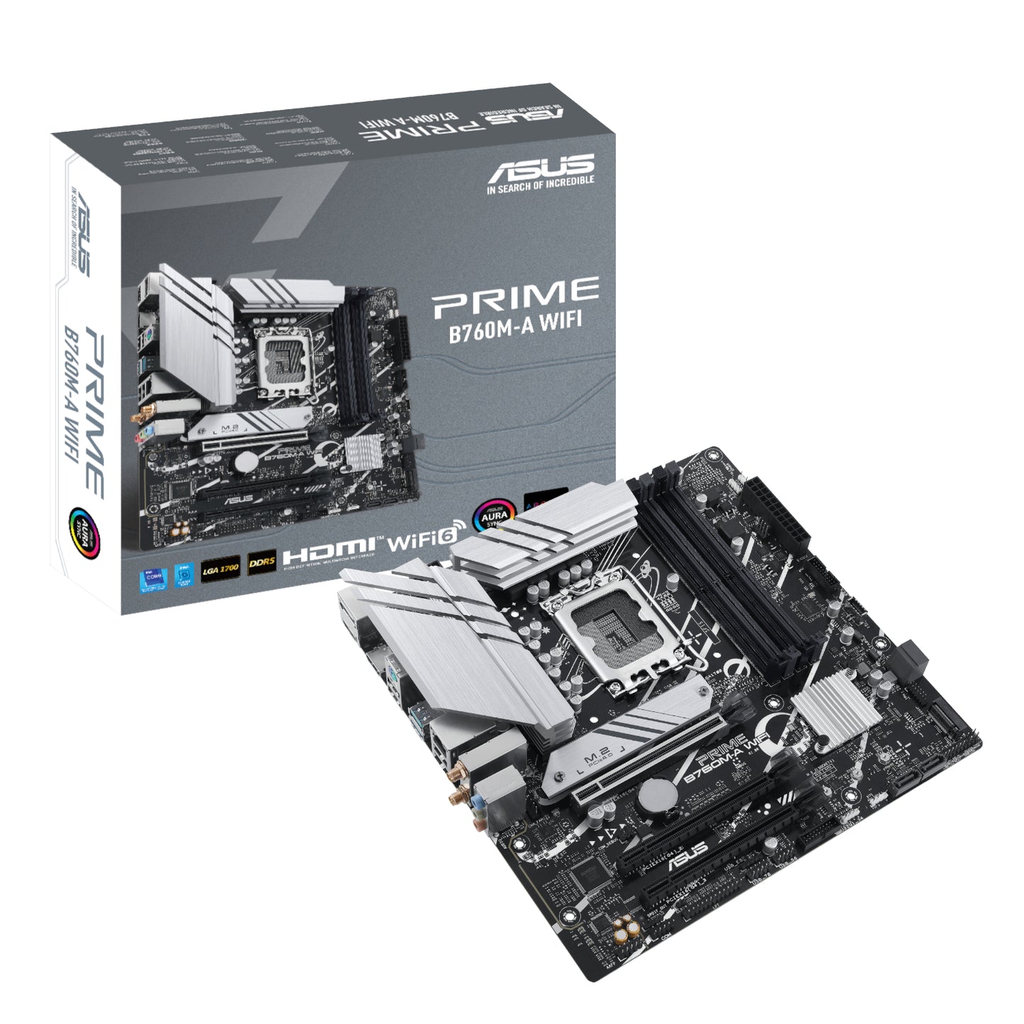 Asus PRIME B760M-A WIFI Intel LGA1700 M-ATX Motherboard - Guards On Duty Shop & Security Guards