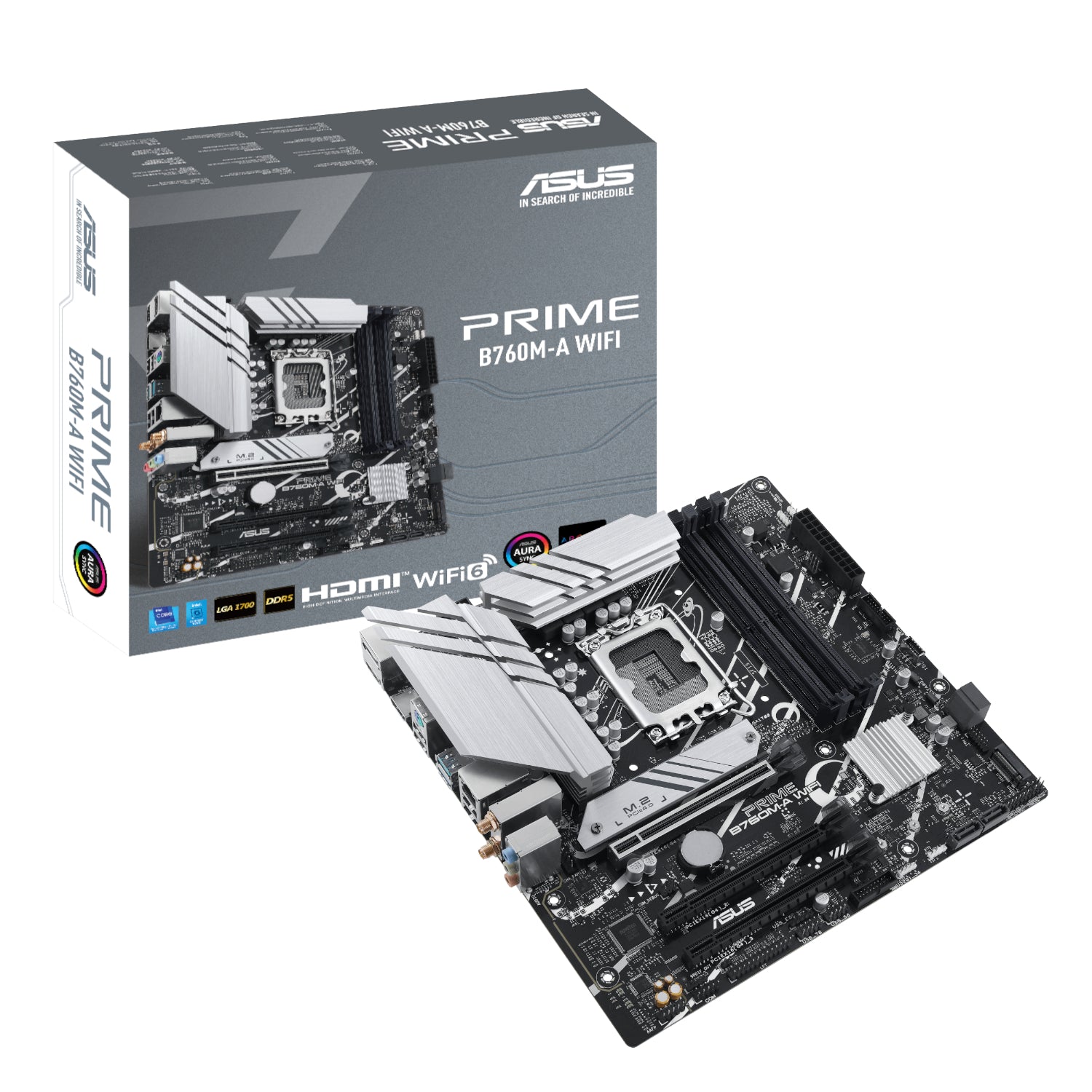 Asus PRIME B760M-A WIFI Intel LGA1700 M-ATX Motherboard - Guards On Duty Shop & Security Guards