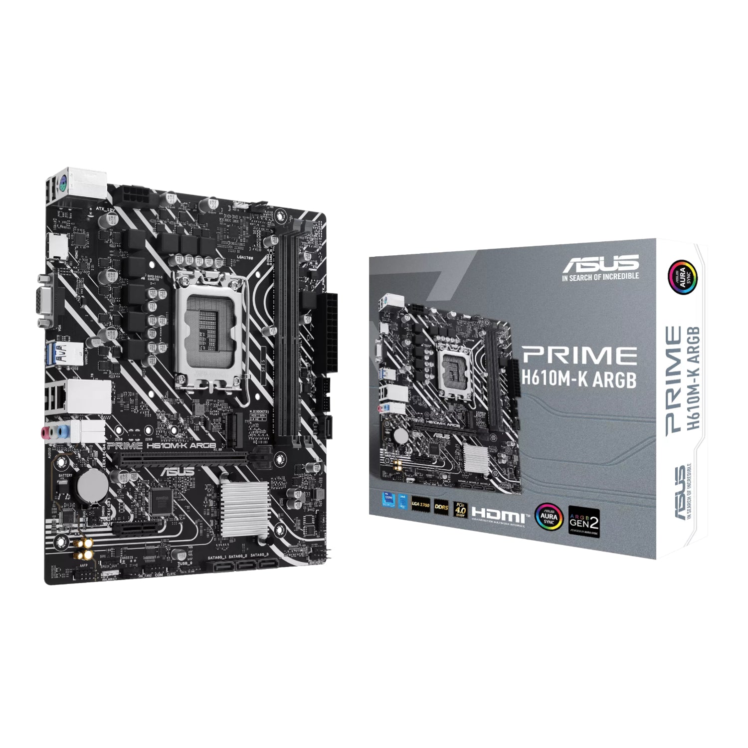 Asus PRIME H610M-K ARGB Intel LGA1700 M-ATX Motherboard - Guards On Duty Shop & Security Guards