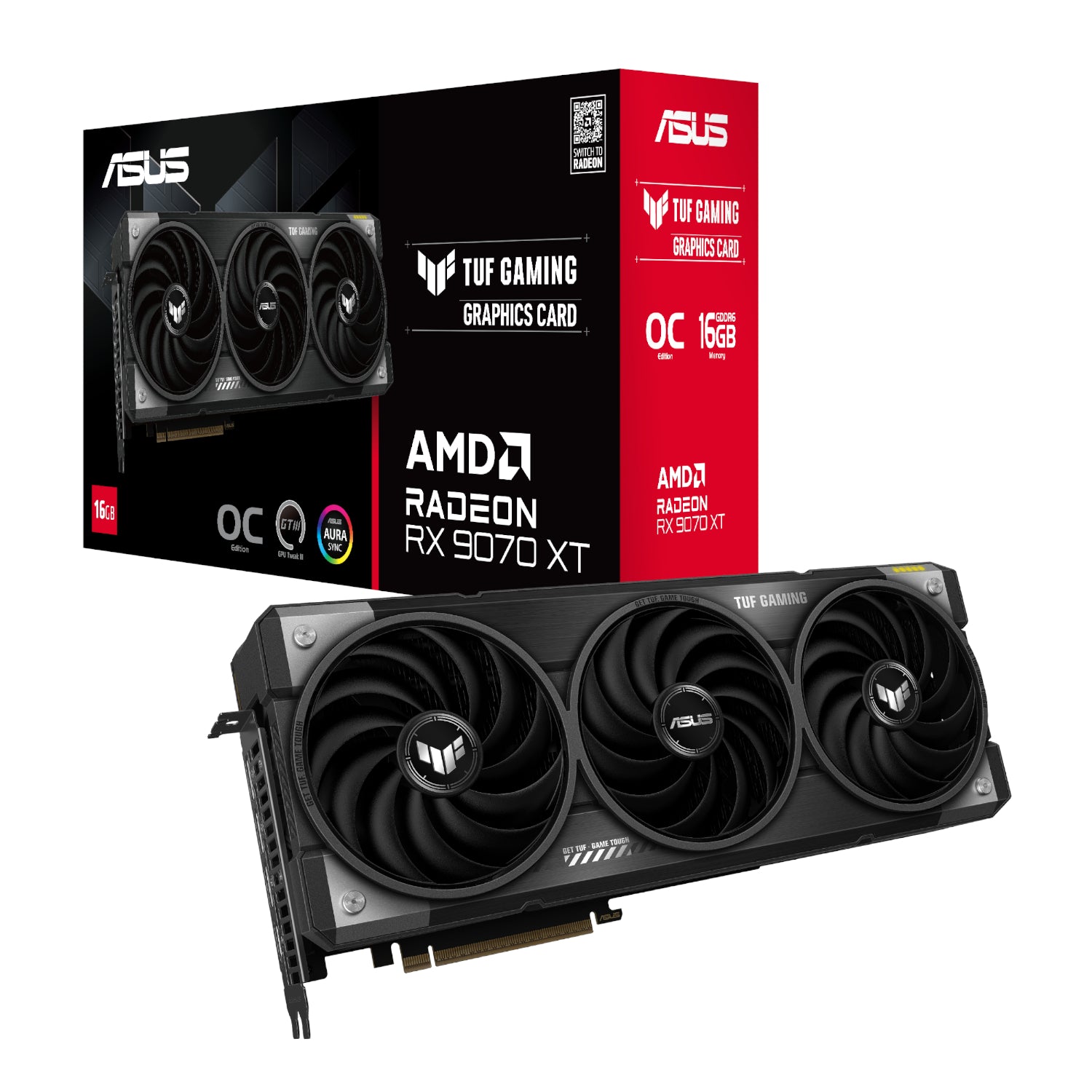 Asus TUF Gaming Radeon RX 9070 XT OC Edition 16GB GDDR6 Graphics Card - Guards On Duty Shop & Security Guards