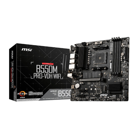 MSI B550M PRO-VDH WIFI AMD AM4 MATX Gaming Motherboard - Guards On Duty Shop & Security Guards