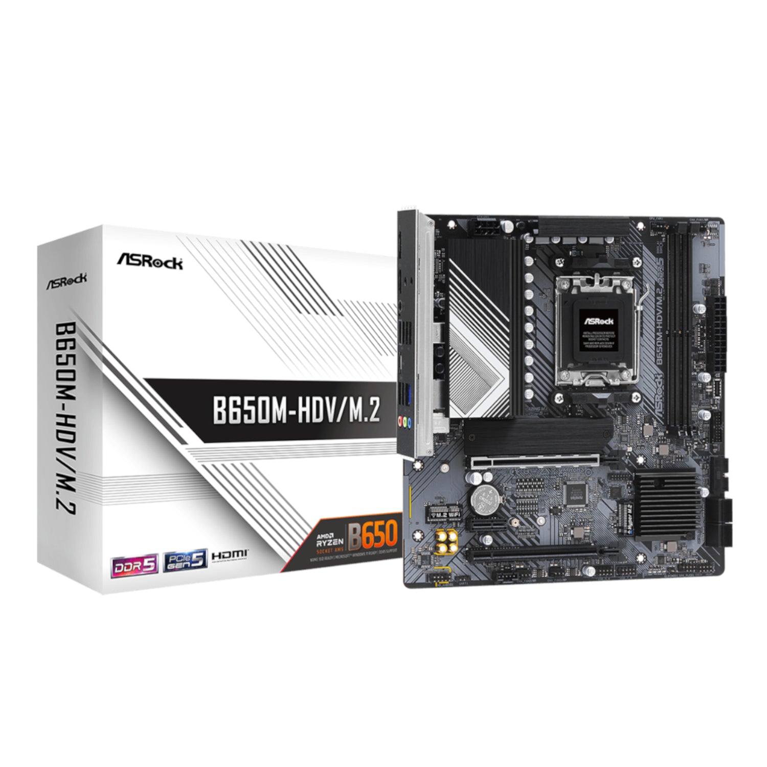 ASRock B650M-HDV/M.2 AM5 Micro-ATX Motherboard - Guards On Duty Shop & Security Guards