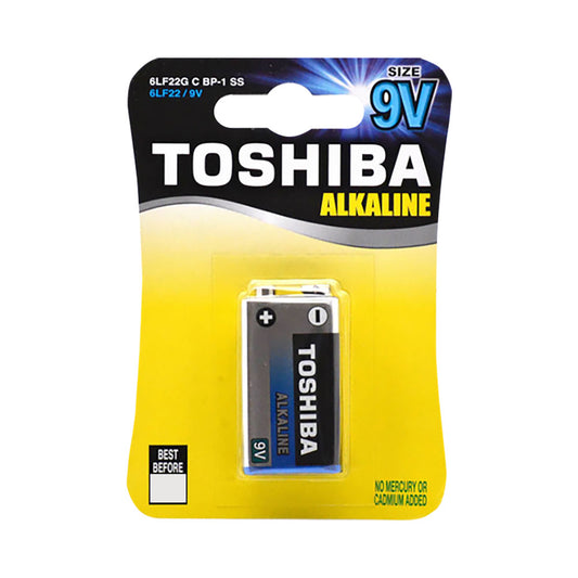 Toshiba Alkaline 9v Blister Pack 1 (6lr61gcp Bp-1) — Toshiba | Guards on Duty Shop