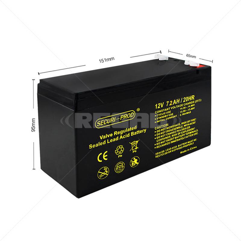 Securi-Prod Battery 12V 7.2Ah SLA