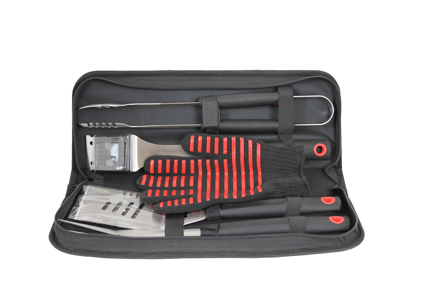Alva 5Pc BBQ / Braai Tool Set With Case - Alva 5Pc BBQ Braai Tool Set