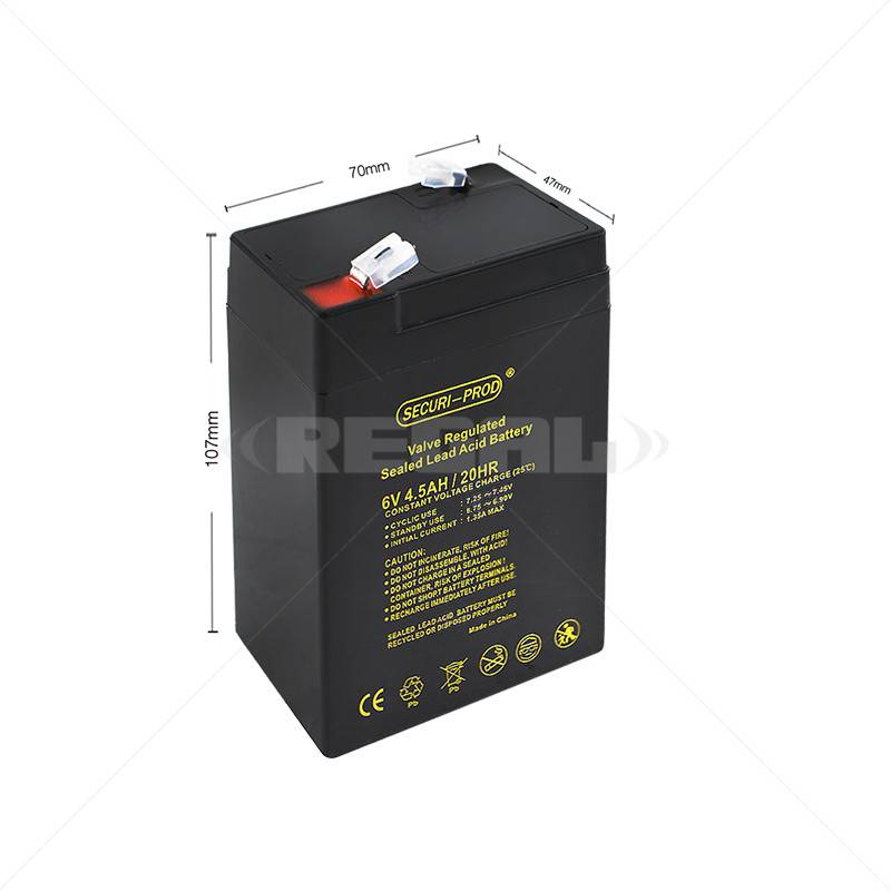 Securi-Prod Battery 6V 4.5Ah SLA
