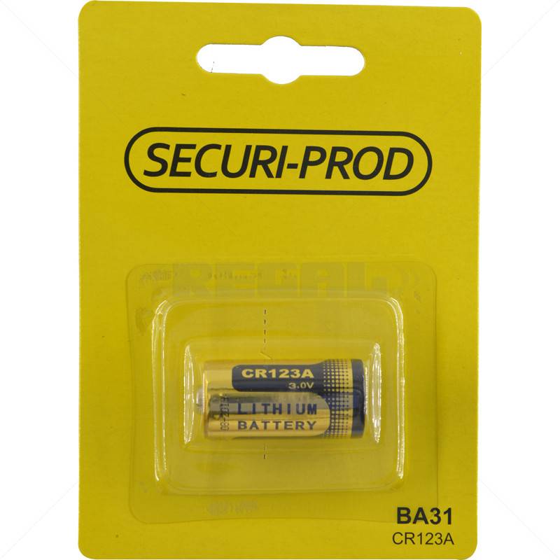 Securi-Prod Battery - Lithium 3V CR123A for Wireless Detectors 34x16.5mm