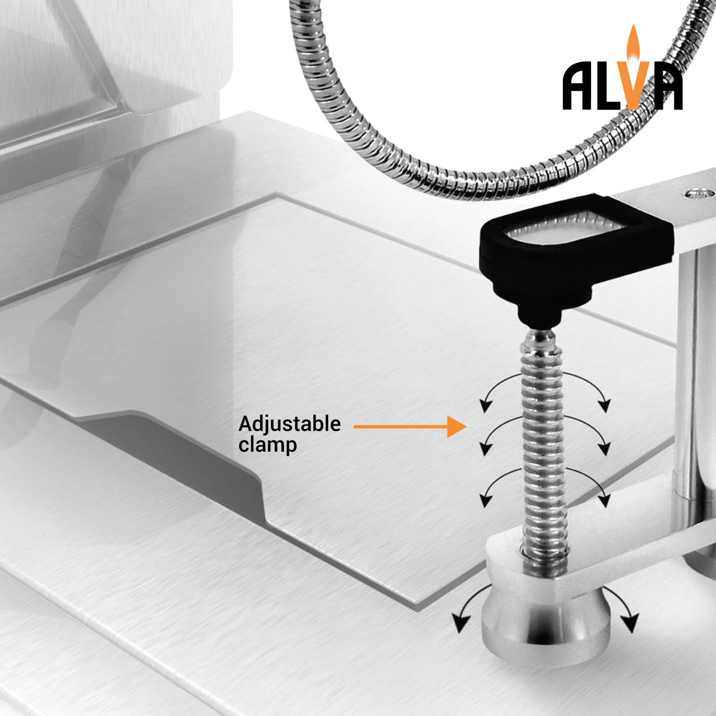 Alva 6 LED Flexible Aluminium Grill Light - Alva 6 LED Flexible Aluminium Grill Light