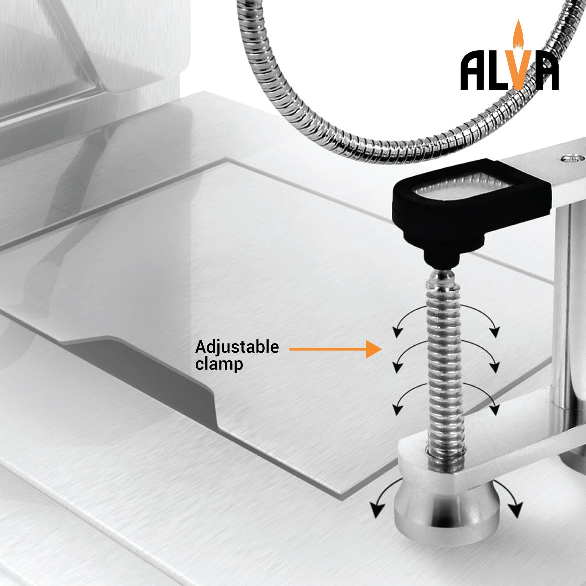 Alva 6 LED Flexible Aluminium Grill Light - Alva 6 LED Flexible Aluminium Grill Light