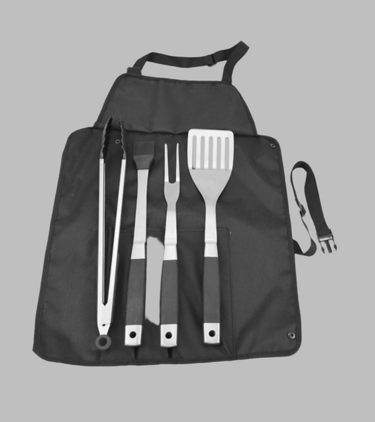 Alva 5Pc BBQ / Braai Roll-Up Tool Set - Alva 5Pc BBQ / Braai Roll-Up Tool Set